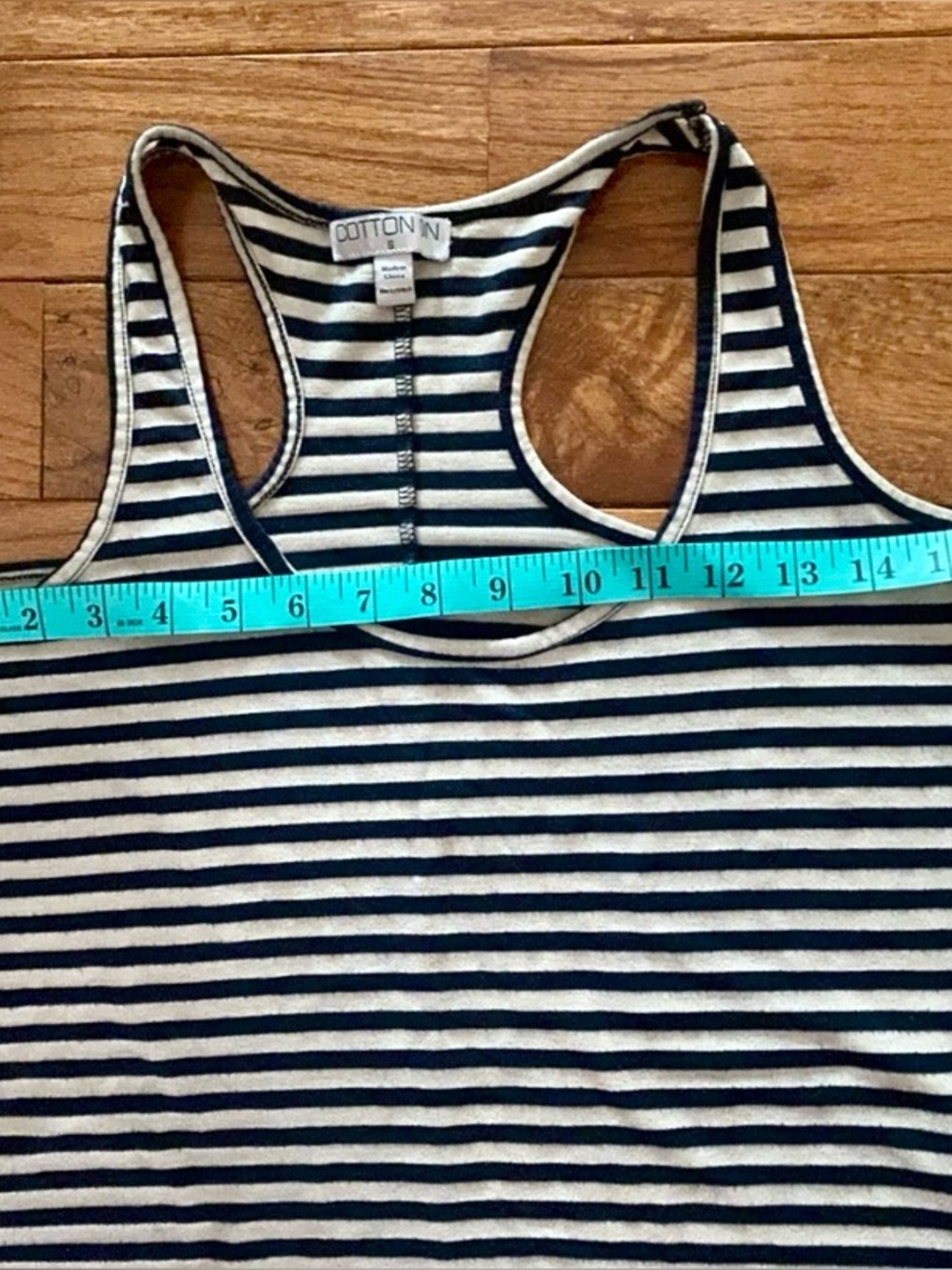 Cotton On Striped Racerback Swing Dress Black White Trapeze Tank Dress Size S - Picture 6 of 8